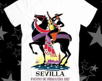 Spain 1957 Seville April Fair Best Seller Top Tee T Shirt 597