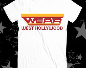 Wear West Hollywood Music 80s Rock Best Seller Top Tee T Shirt 413