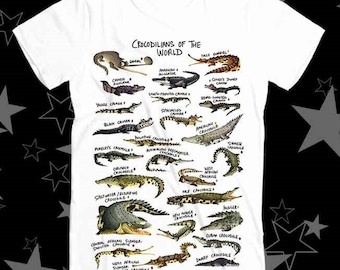 世界のワニ類 ワニ名リスト ベストセラー トップ Tシャツ Tシャツ 210