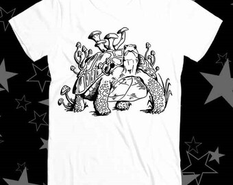 Tortoise Mushrooms Nature Mycology Best Seller Top Tee T Shirt 412