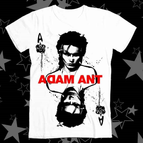 Ace of Ants Adam Ant Speelkaart Joker Bestseller Top Tee T-shirt 415