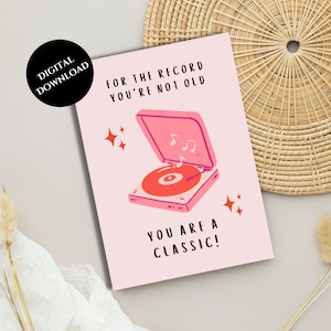 Printable Birthday Cards,  Instant Download, Happy Birthday Greeting Card, Print at Home, Digital Download