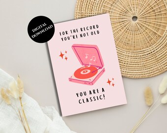 Printable Birthday Cards,  Instant Download, Happy Birthday Greeting Card, Print at Home, Digital Download