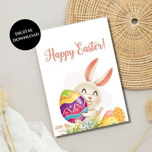 Printable Easter Card, Easter Gifts, Instant Download, Easter Greeting Card, Print at Home, Digital Download, PDF/JPG Files