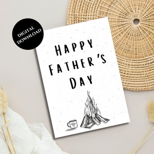 Carte de fête des pères, pour papa, cadeau pour papa, carte numérique de fête des pères, carte numérique imprimable, téléchargement immédiat PDF/JPG,