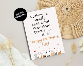 Printable Mother's Day Card | Happy Mother's Day Card | Printable Mother's Day Card for Mum | Digital Mothers Day Card | Instant Download