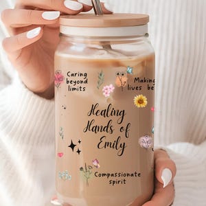 Personalized Nurse glass tumbler, thankyou nurse, tumbler for nurse, ICU nurse gift, nurse week gift, nurse week, nursing school gifts