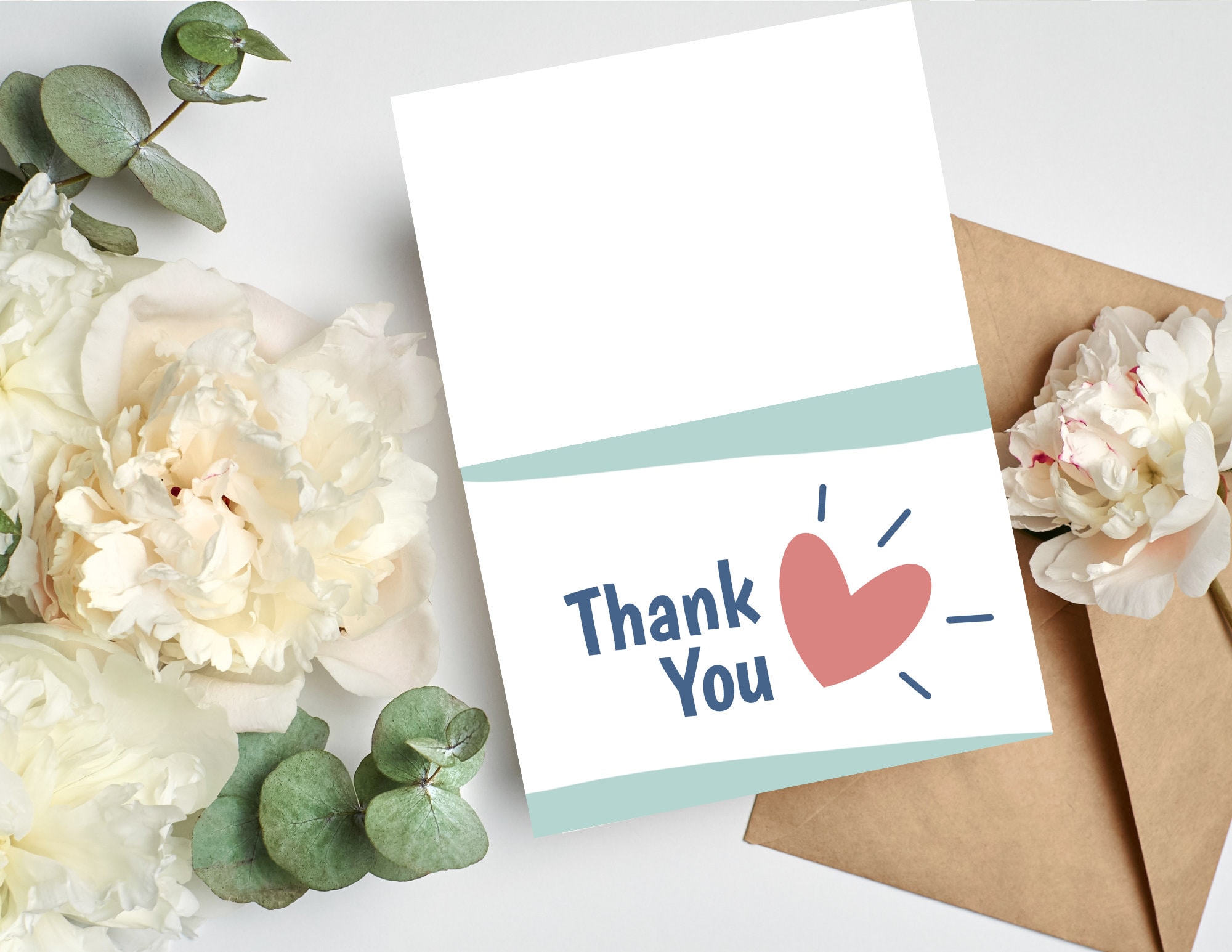 Printable Thank You Card, Instant Download, Thank You Greeting Card ...