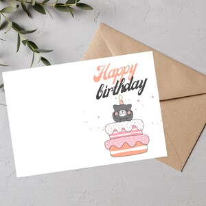 Printable Birthday Cards, Instant Download, Happy Birthday Greeting ...