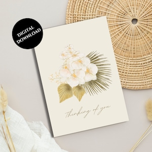 Afdrukbare condoleancekaart | Direct downloaden | Liefdeskaart verzenden | Minimalistische wenskaart | Met sympathie | Ik denk aan je | Blanco binnenkant
