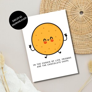 Printable Friendship Day,  Instant Download, Card for Best Friend, Digital Download, Modern and Minimal, Cherish Friendship