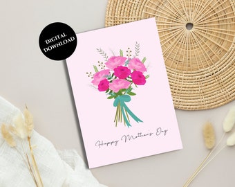 Printable Mother's Day Card | Happy Mother's Day Card | Printable Mother's Day Card for Mum | Digital Mothers Day Card | Instant Download