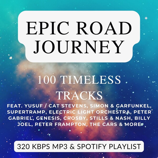 Epic Road Journey: 100 Timeless Tracks | 320K MP3 + Spotify Playlist