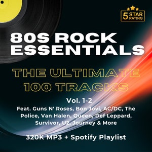 80s Rock Essentials: The Ultimate 100 Tracks | 320K MP3 Download + Spotify Playlist