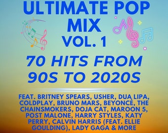 Ultimate Pop Mix Vol. 1: 70 Hits aus den 90ern bis 2020ern | 320K MP3- und Spotify-Playlist
