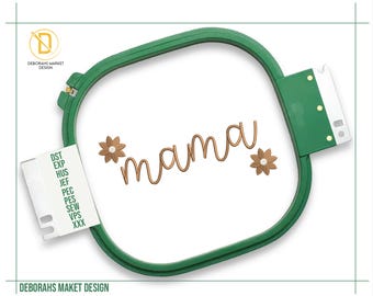 Mama Stickdatei, Maschinenstickerei, Mama Maschinenstickerei, Stickerei Trend, Geschenk für Mama, 5 Größen, Sofortiger digitaler Download