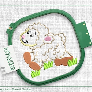 Baby Sheep Embroidery Design, Lamb Machine Embroidery File, Animal Embroidery Design, Get Your Embroidery Files Instantly, Act fast 70% off!