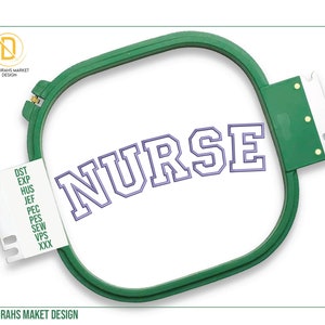 Nurse Design Embroidery, Nurse Applique Digital Machine Embroidery, Downloadable File, Perfection Guaranteed, Craft Like a Pro with Our File