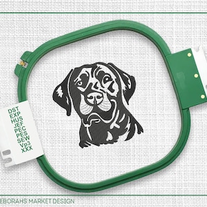 Motif brodé Labrador Retriever, motifs de broderie Machine chien esthétique, motifs de broderie, fichier numérique Dst Sew Pes Exp à utiliser