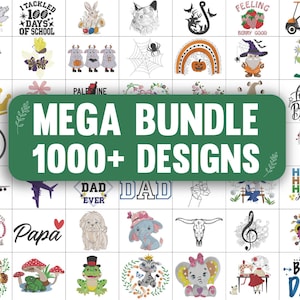 Embroidery Bundles, 1000+ Machine Embroidered Designs, Instant Download, Mega Embroidery Bundle, Digital Machine Files, DeborahMarketDesign