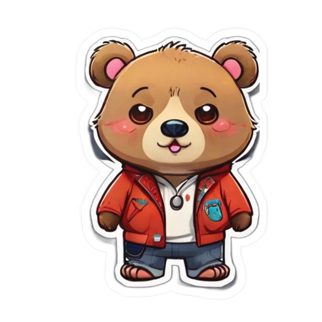 Kiss-cut Vinyl Decals Smart Bears - Etsy