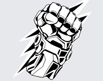 Armored Fist Transparent PNG | Printable Stickers, Decals, Planner Art, Scrapbooking, Cards, Journal Decor, Tattoo & CNC Design Inspiration