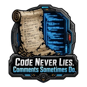 Code Never Lies Comments Sometimes Do Transparent PNG | Coding Sticker, Laptop Art, Planner, Scrapbooking, Cards, Journal Decor