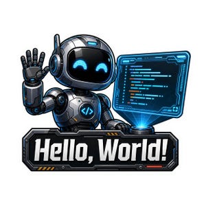 Hello World Transparent PNG | Programmer Sticker, Coding Humor, Laptop Art, Planner, Scrapbooking, Cards, Journal Decor