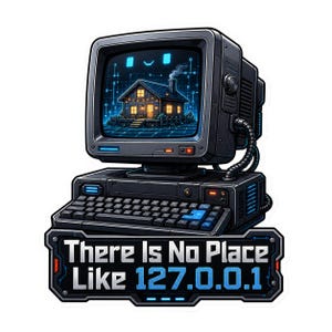 There Is No Place Like 127.0.0.1 Transparent PNG | Programmer Sticker, Coding Humor, Laptop Art, Planner, Scrapbooking, Cards, Journal Decor