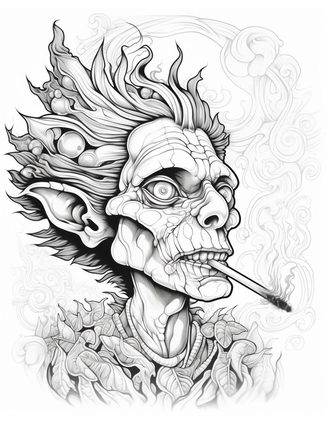 Mythical Realms: A Coloring Adventure - Printable Adult Coloring Pages ...