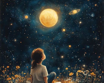 Astronomy Logbook for Kids ~Fun Printable Journal ~Digital Download ~Track Your Night Sky Discoveries~ ~Two Repeating Pages~Ages 6-12