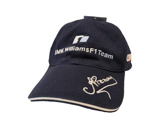 NWT BMW Williams F1 Team - Antônio Pizzonia - Signature Formula One Grand Prix Motorsports Vintage Strapback Hat Deadstock New With Tags