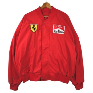 Marlboro Jaqueta De Couro Ferrari Vintage Ferrari X Marlboro Jean