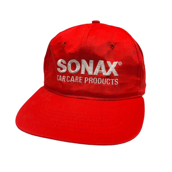 Heinz Harald Frentzen Sonax Car Care Products Embroided Signature Formula One F1 Grand Prix Motorsports Vintage Strapback Cap Hat
