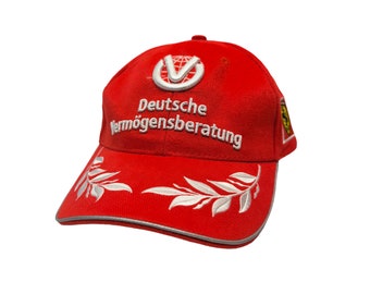 Rare Personal Michael Schumacher Marlboro Ferrari F1 World Champion 2000 Vintage Formula One Grand Prix Motorsports Strapback Hat Cap