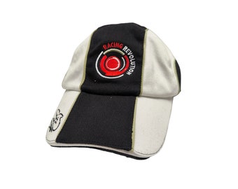 NWT Jenson Button Honda F1 Racing Revolution Formula One Motorsports Geborduurde handtekening Zeldzame Vintage Strapback Hat Cap Deadstock