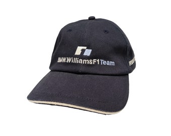 BMW Williams F1 Team - Jenson Button - Signature Formula One Grand Prix Motorsports Vintage Strapback Hat