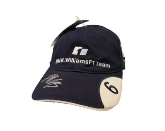 NWT BMW Williams F1 Team - Juan Pablo Montoya - Formula One Grand Prix Motorsports Vintage Strapback Hat Deadstock New With Tags