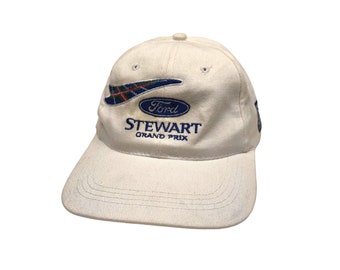 Stewart Grand Prix Ford F1 Formule 1 Team Motorsports Racing Vintage Zeldzame Strapback Hat Cap 90's 1990's