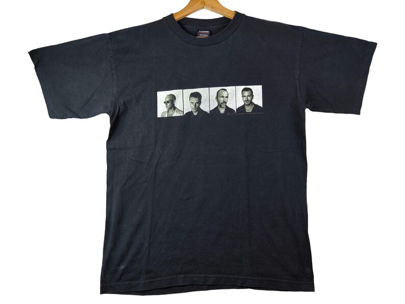 T-shirt Vintage U2 - Marque EmoBug - Taille 2XL - Noir - Parfait état - Bono, The Edge