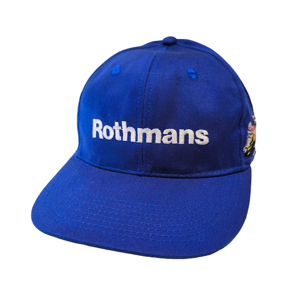 Rare Damon Hill Rothmans Williams F1 Team Sonax Car Care Products Formula One Motorsports Vintage Snapback Hat Cap