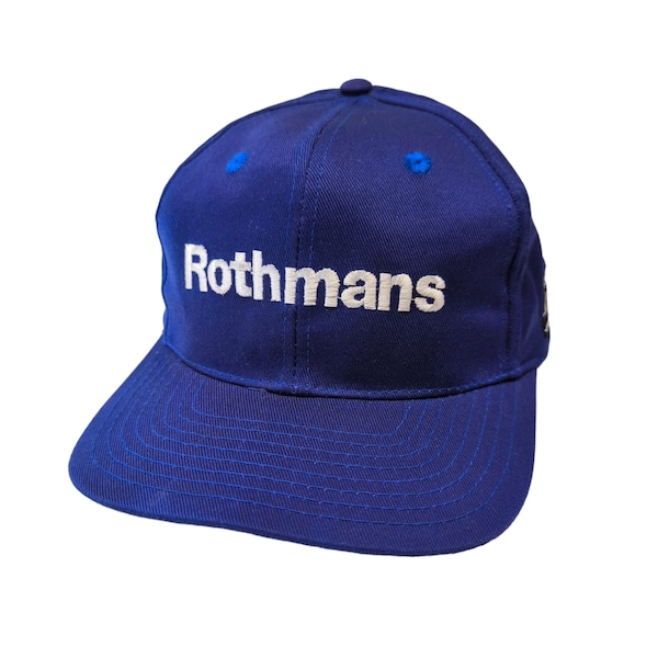 Rare Damon Hill Rothmans Williams F1 Team Sonax Car Care Products Formula One Motorsports Vintage Snapback Hat Cap