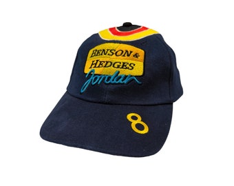 Rare Jordan F1 - Heinz Harald Frentzen - Benson & Hedges F1 Formula One Grand Prix Motorsports Strapback Hat Cap