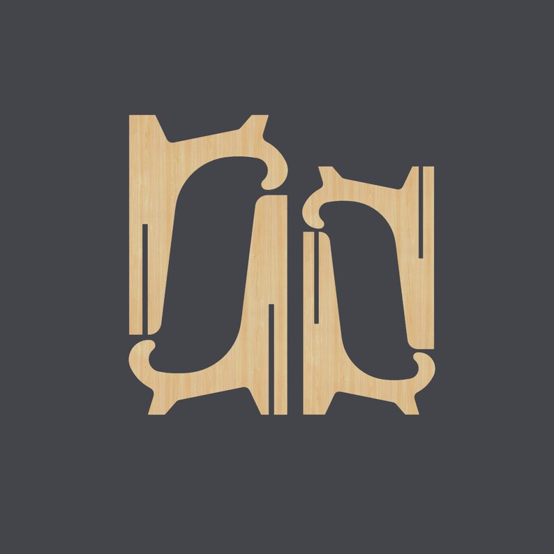 Easel Stand Laser Cut Files, Wood Laser Cut Easel Stand, Wood Laser