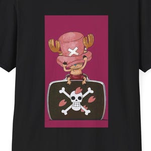 Tony Tony Chopper T-Shirt | One Piece Straw Hat Pirates Anime Shirt | Chopper Cotton Candy Doctor Unisex Tee, One Piece Chopper Tshirt