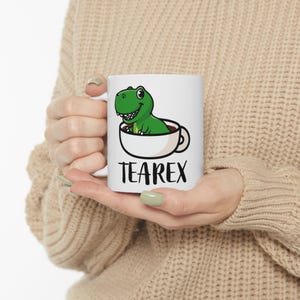 TeaRex Custom Mug: Personalized Coffee Cup, Funny Gift