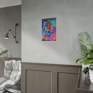 Mario Galaxy poster kleurrijke actie muur kunst Mario-personages ruimte avontuur print retro gaming kamer decor levendige gamer poster afbeelding 10
