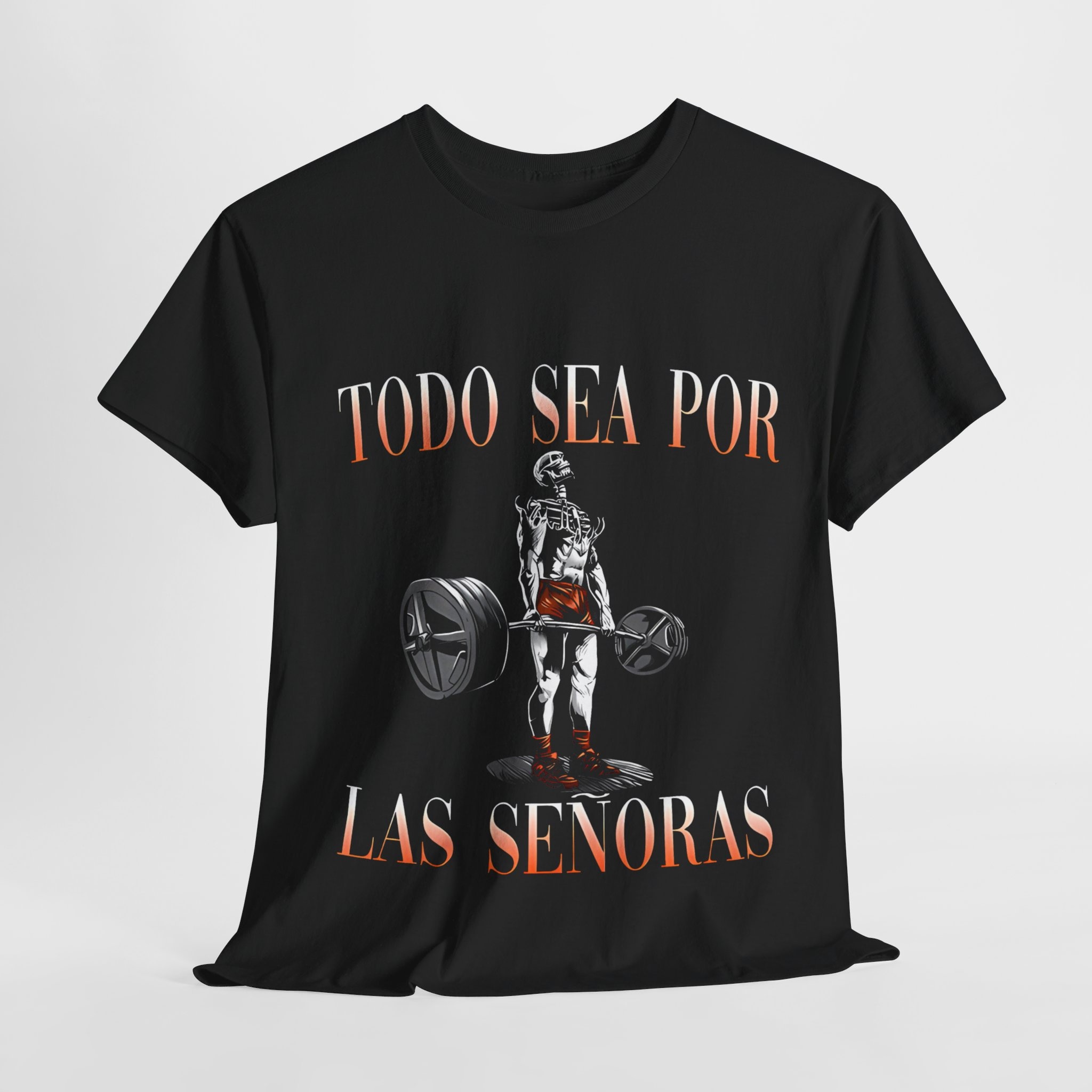 Todo sea por las Señoras Camiseta Fitness con Estampado de Calavera, Ropa de Gimnasio con Calaveras, Diseño de Calavera para Gym