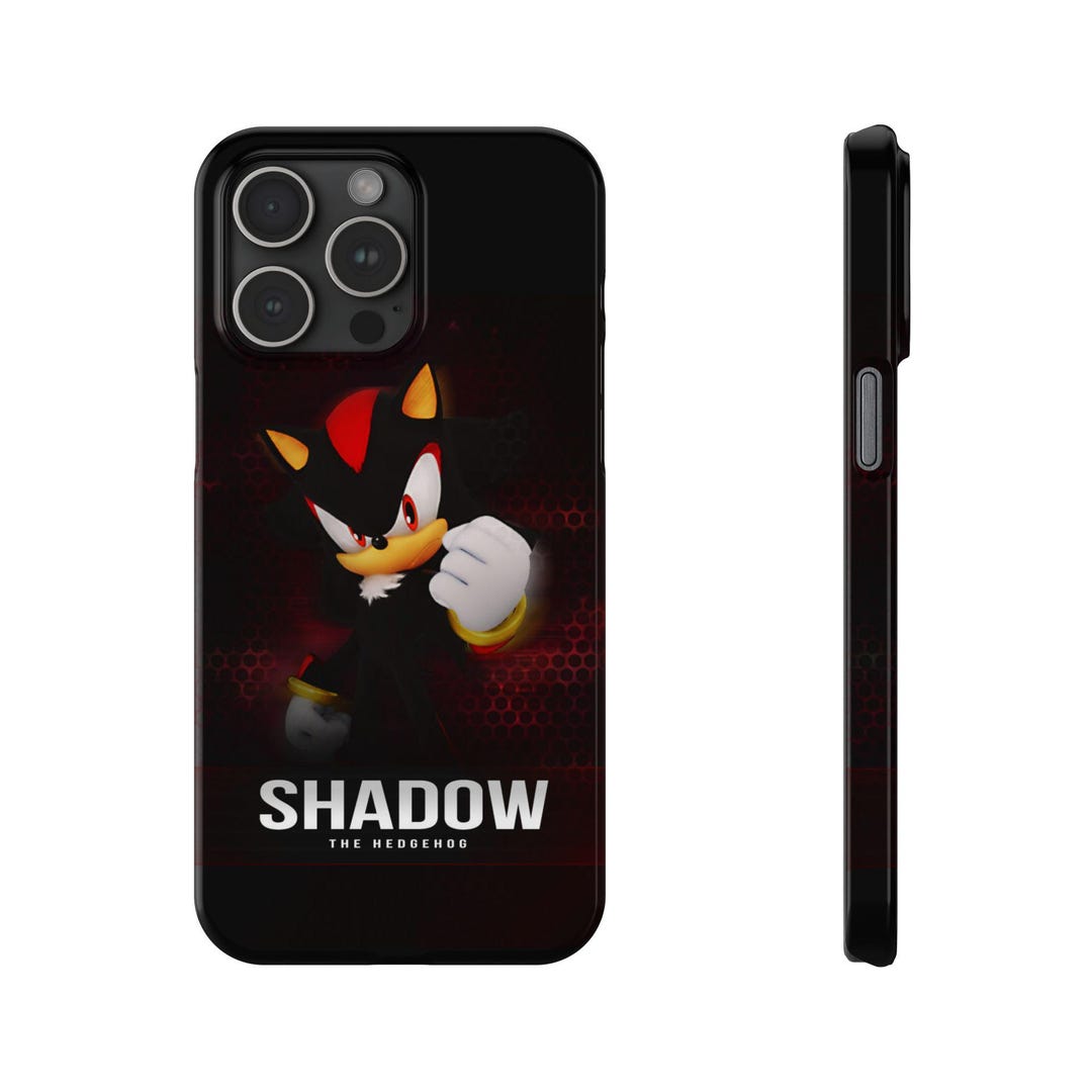 Shadow the Hedgehog Slim Phone Case, Impact-resistant Shadow Design ...