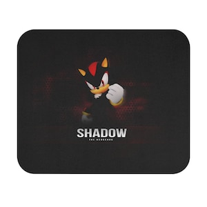 Shadow the Hedgehog Mouse Pad: Gaming, Stain-Resistant, Smooth Glide